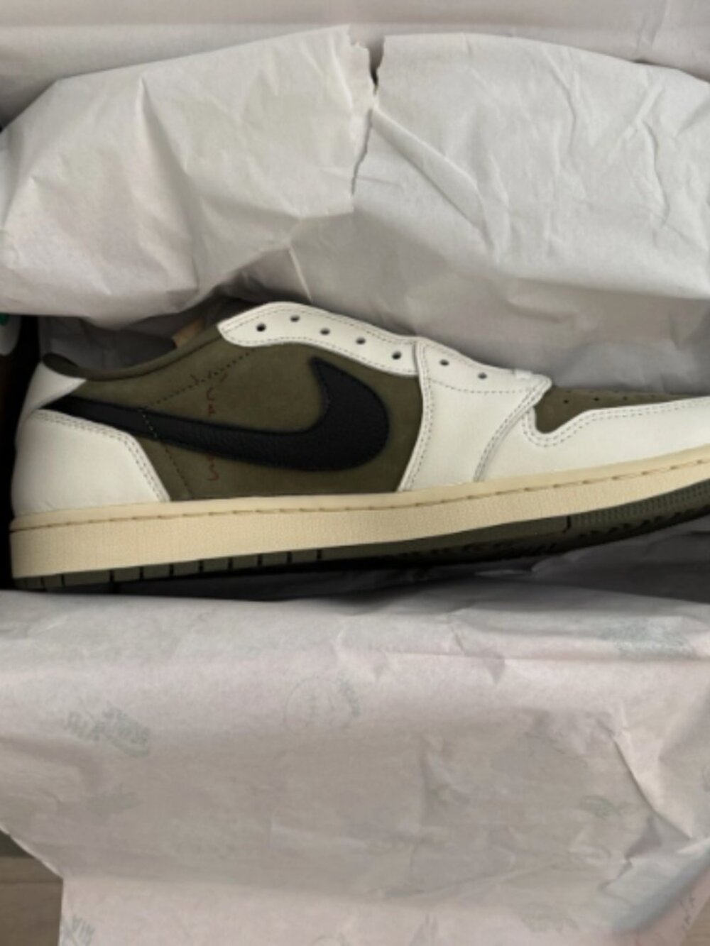 Nike Air Jordan 1 Low OG SP Travis Scott Medium Olive - Picture 2 of 4